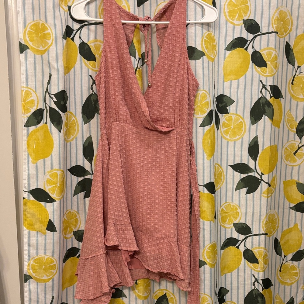 Altar'd State Dusty Rose Backless Dress